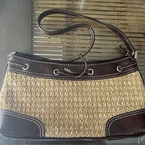‘Crazy Horse’ Woven Straw Purse